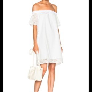 Rag & Bone Off-the-Shoulder White Dress